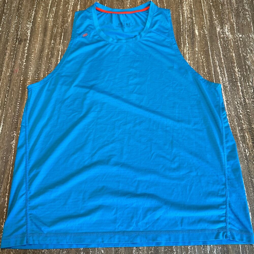 RHONE Performance Lightweight Workout Activewear Tank Top Blue Men’s Size XL